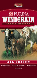 Purina Wind & Rain Cattle Feeds Mineral, all season