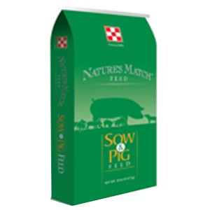 Nature's Match Complete Sow Oval Green Feed Bag