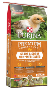 Bag of Purina Premium Poultry Feed