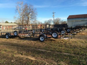 Texas Bragg Trailers at Farmers Coop