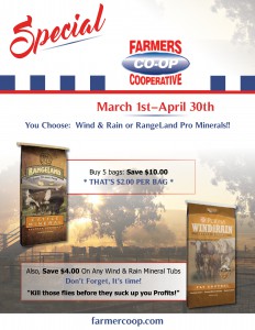 Farmers Coop Cattle Mineral Savings Special