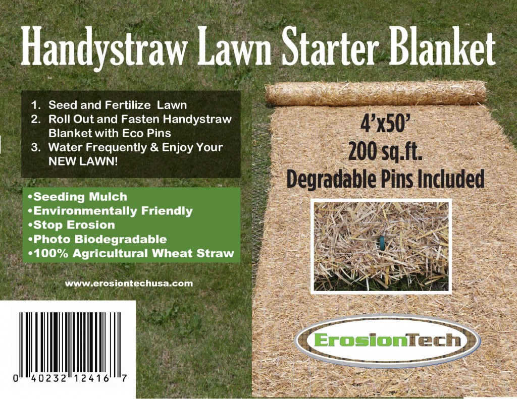 Handystraw lawn starter blanket