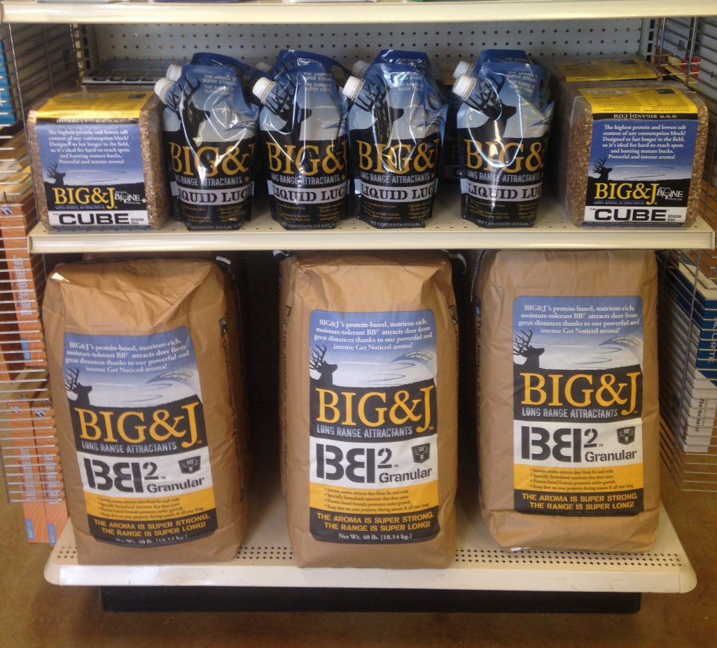 Big&J Deer Attractants At Farmers Coop