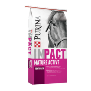 Impact Mature Active Textured Horse Feed Pink 50 lb Bag