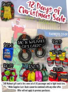 The 12 Days of Christmas Sale is going on now at the Farmers Coop Station in Van Buren, Arkansas! 