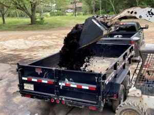 Bulk Mulch Center at Farmers Coop in Prairie Grove, AR.