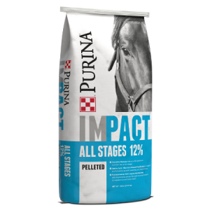 Purina Impact 12% All Stages Pelleted Horse Feed 50-lb