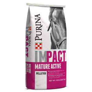 Purina Impact Mature Active Pelleted Horse Feed 50-lb