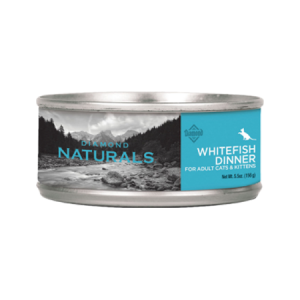 Diamond Naturals Whitefish Dinner Adult & Kitten Canned Cat Food. Blue label.