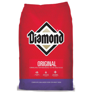 Diamond Original Dry Dog Food in red 50-lb bag..