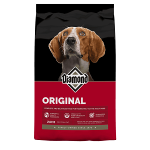 Diamond Original Dry Dog Food in red 50-lb bag..