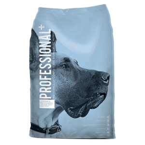 Diamond Professional Grain Free Large Breed Dog. Blue dog food bag with Great Dane.