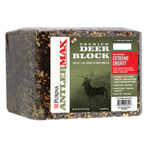 Purina AntlerMax Deer Block. Brown, compressed 33.3-lb block
