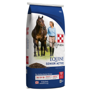 Purina Equine Senior Active Horse Feed. 50-lb