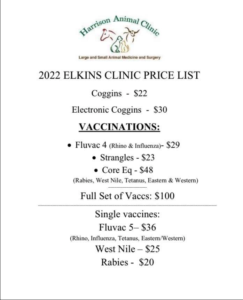 Join us for a Rabies and Coggins Clinic at Farmers Coop in Elkins, Arkansas, on April 9, 2022, from 9:00 a.m. to 12:00 p.m.