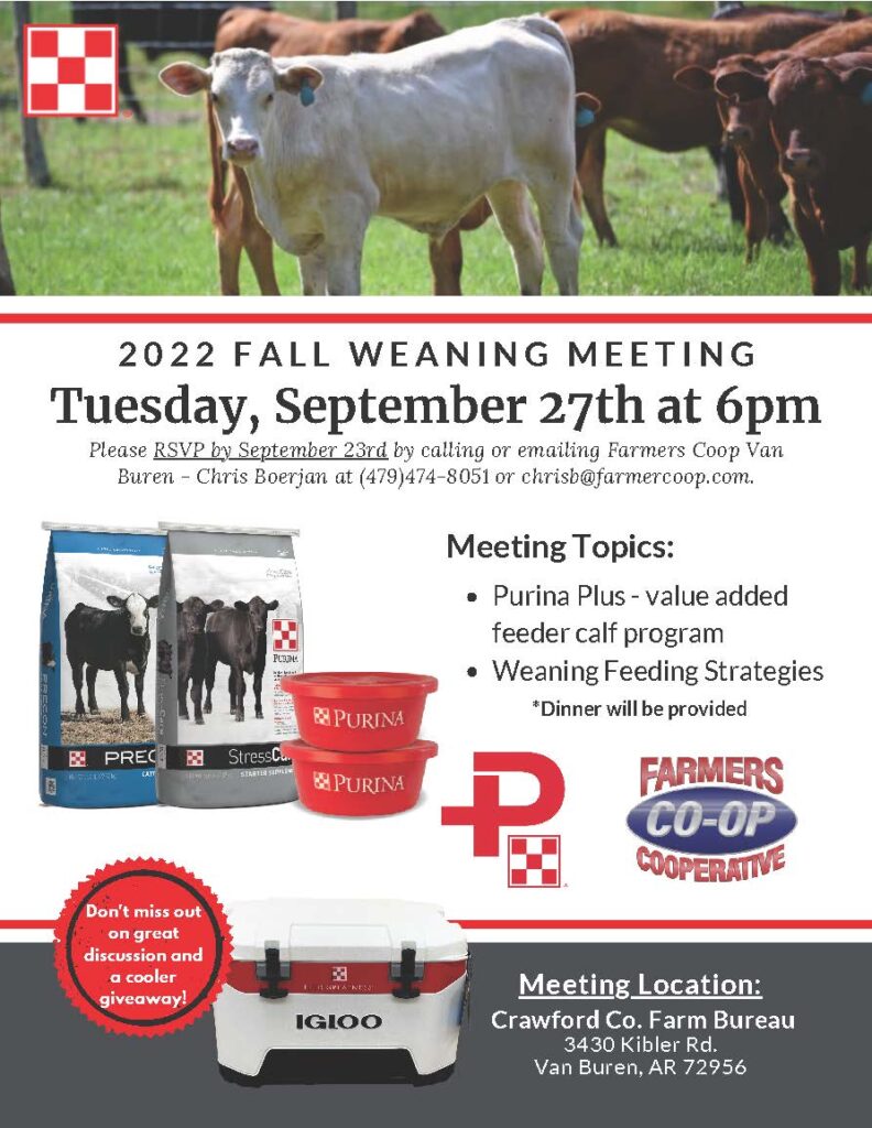 Van Buren Weaning Meeting Farmers Coop