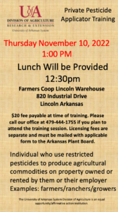 Pesticide Applicator Training