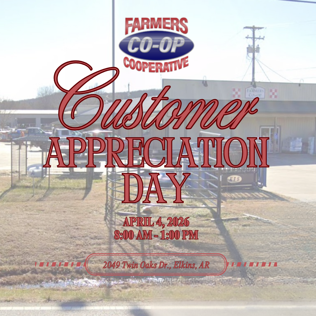 Customer Appreciation Day for Farmers Coop - Elkins, April 4, 2026.