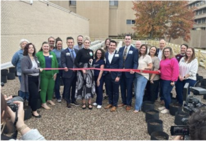 The people behind the Food Rx program, along with representatives from the Farmers Cooperative, Arvest Foundation, and other supporters, gathered on November 17th for a ribbon cutting ceremony.