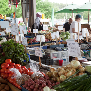 Farmer's Market. Eating local.