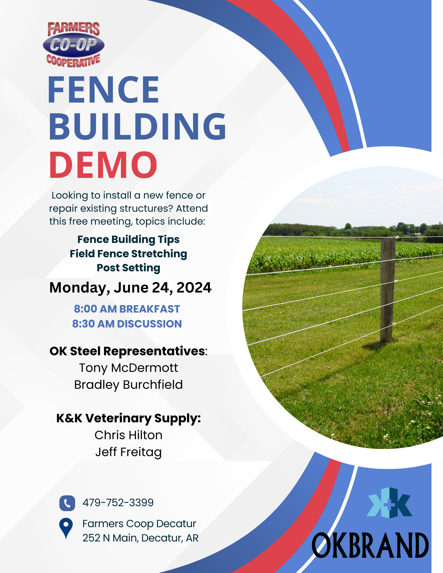 Farmers Coop Fence Building Demo and Discussion, June 24, 2024