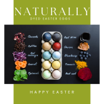 Naturally Dyed Easter Eggs