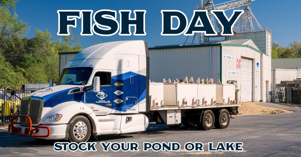 Arkansas Pondstockers fish truck visits Farmers Coop stores